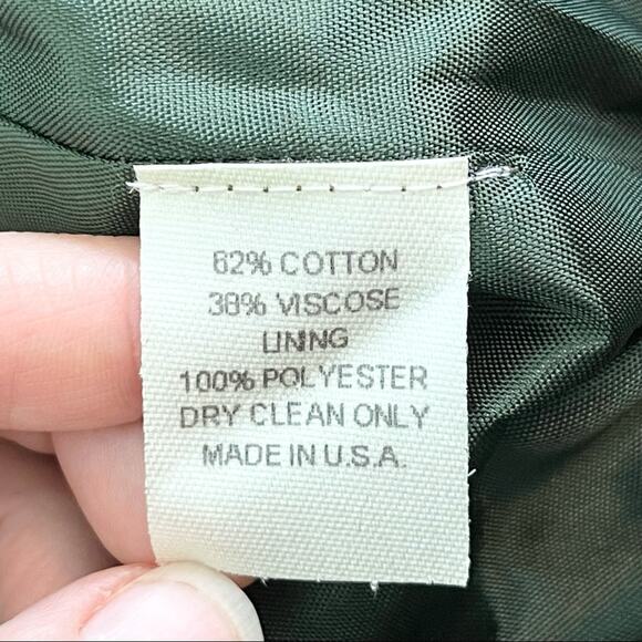 Rebecca Taylor Olive Green Faux Hide Midi Pencil Skirt woman's size 6 - Picture 7 of 7